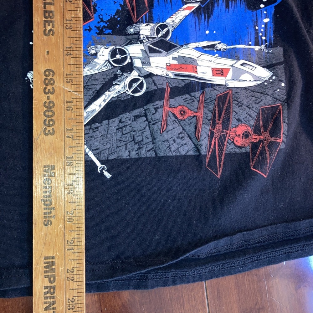 Star Wars Black T-shirt Kids XL 100% Cotton - Picture 7 of 9
